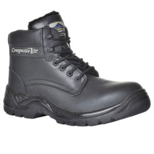 Bota com proteção contra o frio com isolamento térmico. 