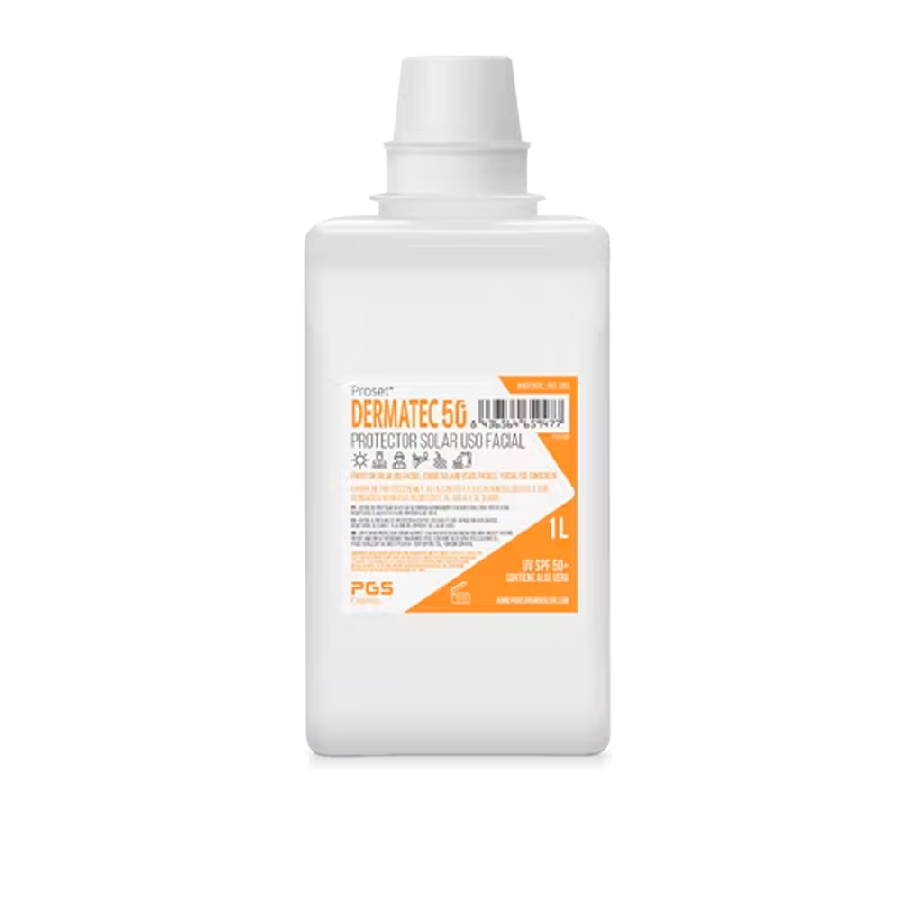 Protetor solar de uso facial Proset DERMATEC 50+ 1L image