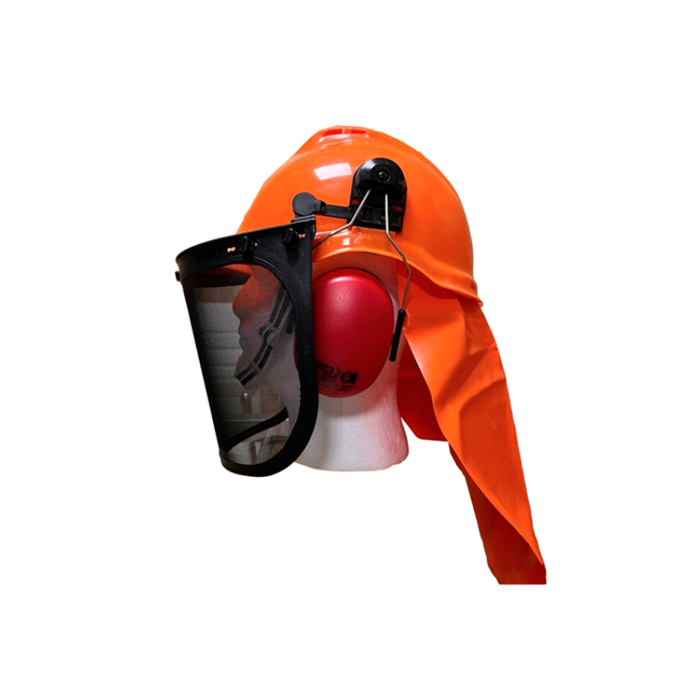 Capacete florestal com cobrenuca image