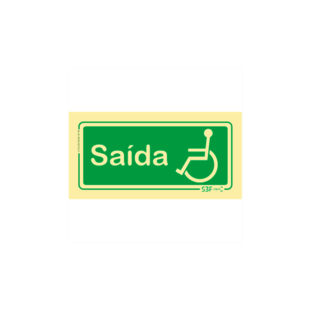 Sinal de emerg�ncia - Sa�da para pessoas com mobilidade reduzida image