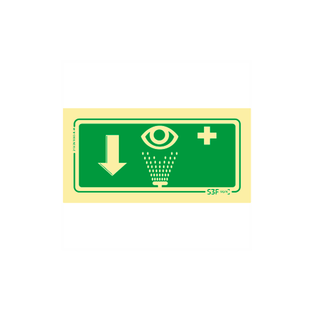 Sinal de Emerg�ncia - Lava-olhos para baixo image
