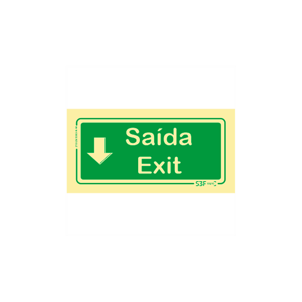 Sinal de Emerg�ncia - Sa�da para baixo image