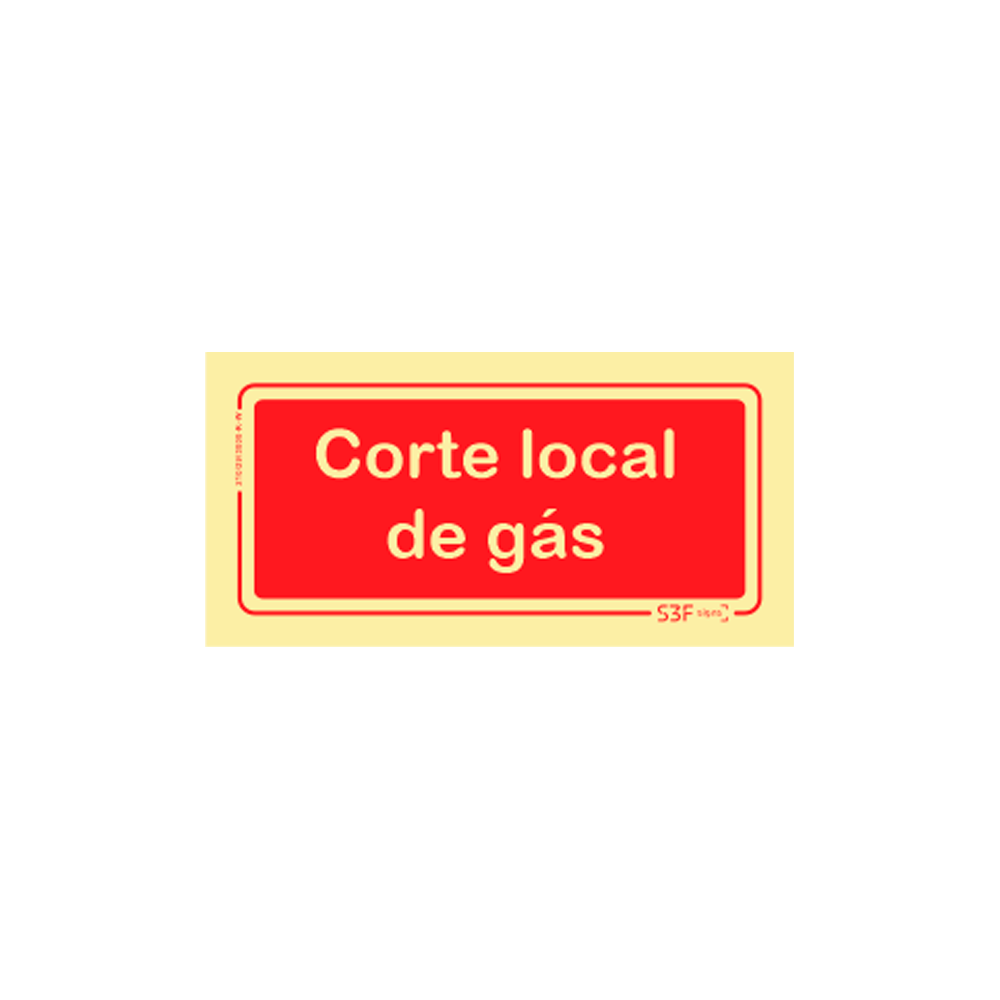 Sinal de Corte local de g�s image
