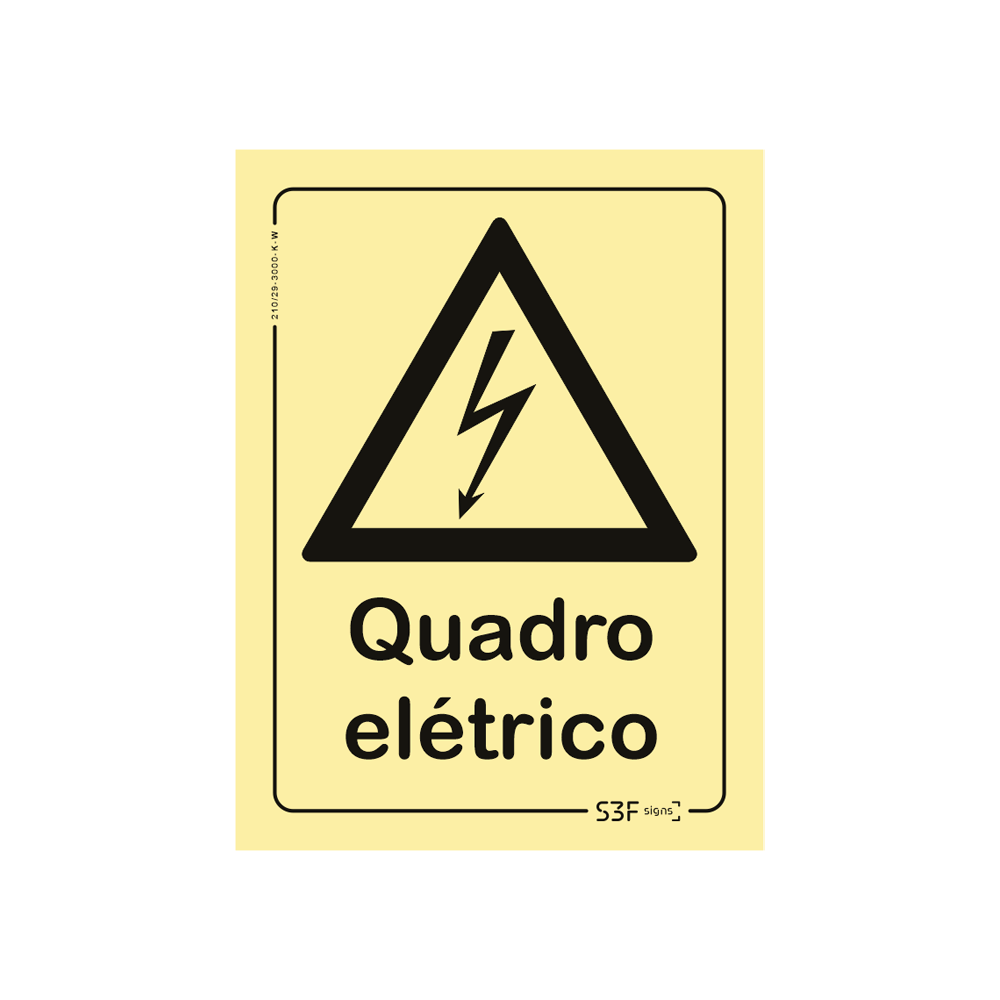 Sinal de perigo de quadro el�trico image