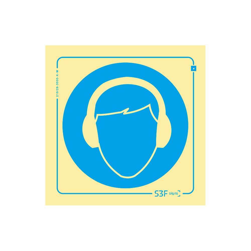 Sinal uso obrigat�rio de auriculares de prote��o image