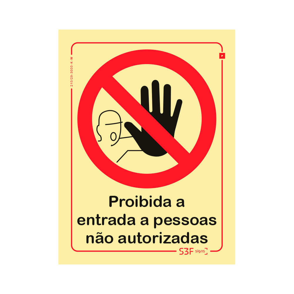 Sinal proibida a entrada a pessoas n�o autorizadas image