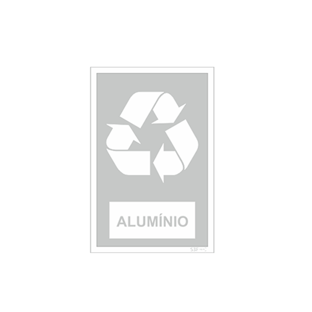 Sinal de separa��o de res�duos, alum�nio image