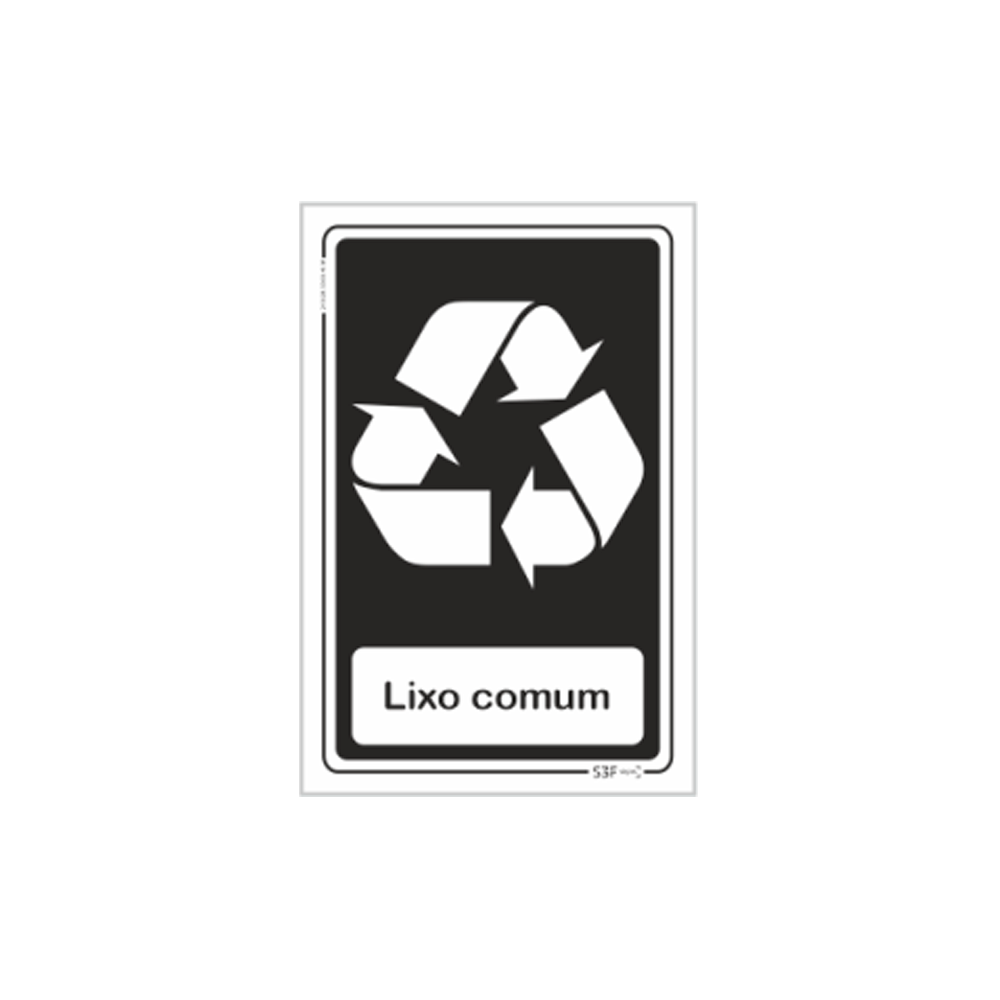 Sinal de separa��o de res�duos, lixo comum image