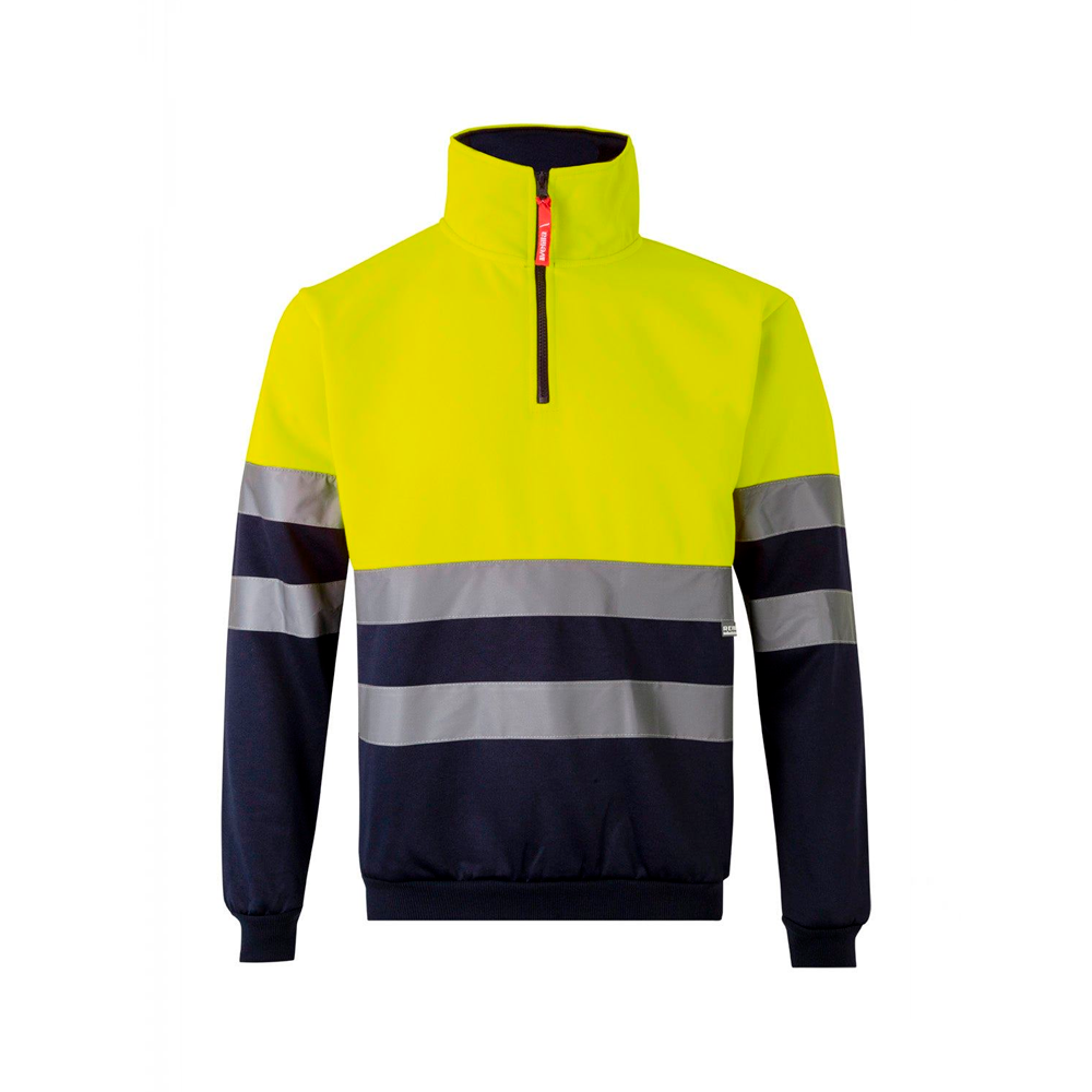 Sweatshirt Bicolor de Alta Visibilidade C/ fecho Manga Comprida image