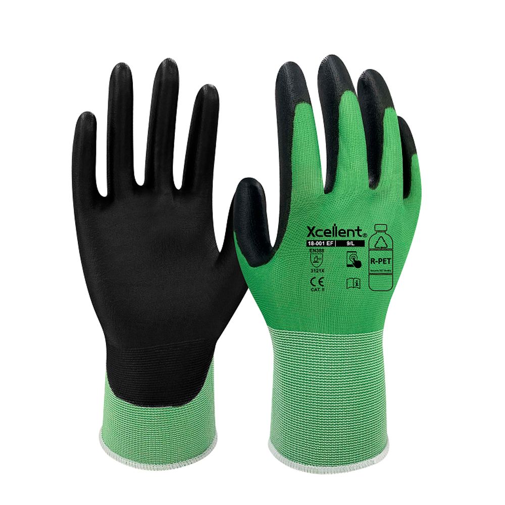 Luva ecol�gica fabricada c/garrafas de pl�stico image