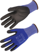 Luva de proteção. Modelo c/PU. Suporte Poliamida. Luva de proteção. Modelo c/PU. Suporte Poliamida.